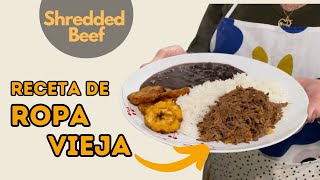 Authentic Cuban Ropa Vieja  Shredded Beef Recipe [upl. by Beera747]