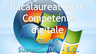 Competente digitale 2016  Ziua 1  Sisteme de operare [upl. by Enyaj904]