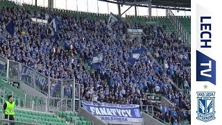 Śląsk Wrocław  Lech Poznań 11 Doping kibiców Kolejorza we Wrocławiu [upl. by Curzon]