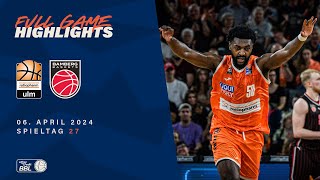 ratiopharm ulm vs Bamberg Baskets  Full Game Highlights  Spieltag 27 Saison 202324 [upl. by Sanyu16]