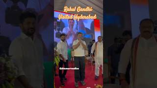 Rahul Gandhi visited Hyderabad👍 rahulgandhi congress revanthreddy rahul shorts youtube reels [upl. by Jard]