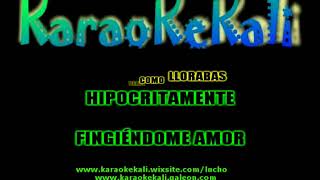 BOBBY RODRIGUEZ HIPOCRESIA KARAOKE DEMO [upl. by Partridge]