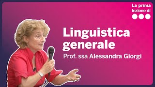 La prima lezione di Linguistica generale  Alessandra Giorgi [upl. by Tan446]