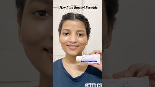 🫧How I use Benzoyl Peroxide✨ acne shorts skincare ytshorts youtube viralvideo [upl. by Anuahc]