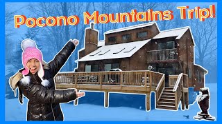 Pocono Mountains Road Trip  Winter Break 2023  Vlog [upl. by Filler996]