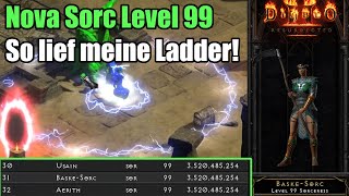 D2R  Nova Sorc Level 99  So lief meine Ladder [upl. by Lalage766]