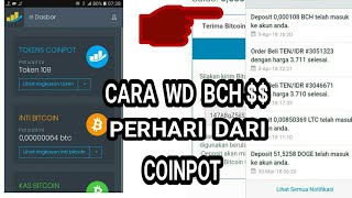 CARA MUDAH WD quot00001BCHquot GRATIS PERHARI DARI COINPOT [upl. by Ahsenra]