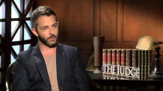 The Judge Jeremy Strong Official Movie Interview  ScreenSlam [upl. by Laerol]