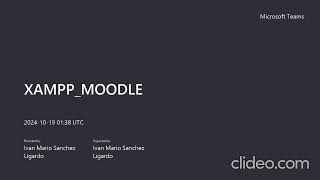 XAMPP INSTALACION MOODLE [upl. by Ambur]