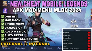 CHEAT ML TERBARU 2024 MOD MENU UNLOCK ALL SKIN MOBILE LEGENDS FULL FEATURE GRATIS NO PASSWORD [upl. by Nahsyar]