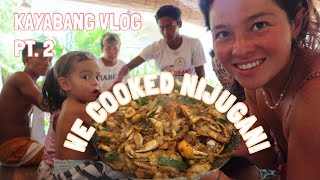 We Cooked NIJUGAN crab with young coconut meat Kayabang Vlog part 2 [upl. by Taryne]