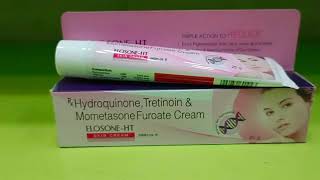 Hydroquinone Tretinoin amp Mometasone Furoate Cream Uses In Hindi  ELOSONE HT Skin Cream Uses [upl. by Zacarias]