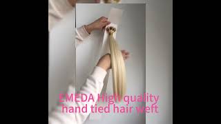 EMEDA Hand tied hair weft hairextensions hair wigs beauty hairstyle lacewigs [upl. by Ormand]