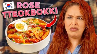 Mexican Moms Try Cooking the Viral Rose Tteokbokki Recipe [upl. by Allison]