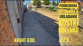 Wózek do kostki trakbud Avant 630 amp Bobcat e19 korytowanie  Holland cz2 brukarz​ Paving [upl. by Noled570]