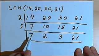 Finding the LCM of 3 or more numbers 127222 [upl. by Rhiana]