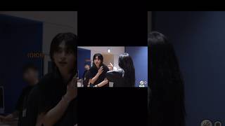 Hyunjin and Yeji quotchk chk boomquot behind the scenes🎬 Stray Kids SKZTALKER Ep67 hyunjin [upl. by Manuela]