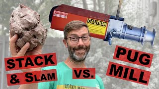 Recycling Clay Pugmill vs Stack and Slam Wedging [upl. by Mcgean]