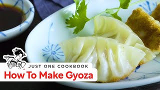 How To Make Gyoza Japanese Potstickers Recipe 餃子の作り方 レシピ [upl. by Atteselrahc]