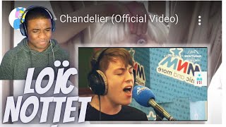 Loïc Nottet  Chandelier  Sia Cover  LIVE  Reaction [upl. by Laicram725]