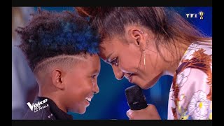 Soan et Amel Bent chantent quot We are the world quot The voice kids de USA for Africa  oct 2019 [upl. by Yanaj]