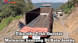 Truk Quester Tiba tiba Meluncur Kencang Di Tanjakan Batu Jomba [upl. by Laird]