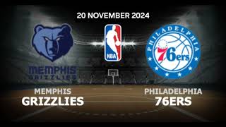 Memphis Grizzlies VS Philadelphia 76ers  NBA Match Prediction  Basketball Match Prediction [upl. by Weissman]