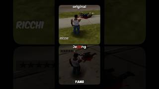 PERBEDAAN GTA SAN ANDREAS ORIGINAL VS JEPANG shorts [upl. by Nnairahs]