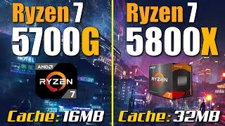 Ryzen 7 5700G vs Ryzen 7 5800X  RTX 3090 [upl. by Ysiad]