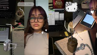 STUDY VLOG 🍵  finals week studying engulfing coffees  cramming macroeconomics productive [upl. by Aiksa]