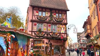 4K 🇫🇷 Colmar France Magical Christmas Town🎄⭐Fairytale Christmas market in Alsace🎅 Dec 2022 [upl. by Tirzah]