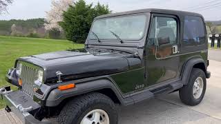 1989 Jeep Wrangler Laredo NO RESERVE [upl. by Cybil599]