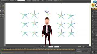 moho man character rigging full turnaround 360  smart bones for animation 2020 [upl. by Ewald]