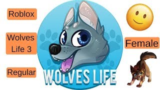 Roblox  Wolves Life 3  Regular Female Wolf Ideas [upl. by Tarfe]