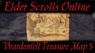 Vvardenfell Treasure Map 5 Elder Scrolls Online ESO [upl. by Krakow]