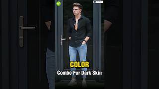 Color Combination For Dark Skin Boys ✅  shorts viral [upl. by Giarla]