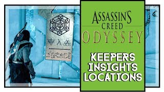 Assassins Creed Odyssey All Keepers Insights Locations Fate of Atlantis DLC [upl. by Nat]