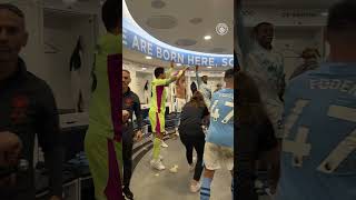 Dressing Room Scenes  Premier League Champions 4 in a row ManCity Shorts [upl. by Olen370]