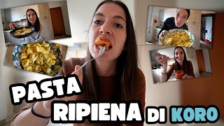 MANGIO TUTTA LA PASTA RIPIENA DI KORO [upl. by Ehsrop]