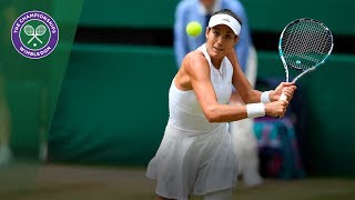 Garbiñe Muguruza v Magdalena Rybarikova highlights  Wimbledon 2017 semifinal [upl. by Nairrot135]