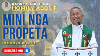 Fr Ciano Homily about MINI NGA PROPETA  6262024 [upl. by Ainek]