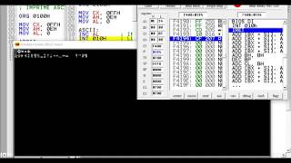 Imprimir código ASCII en ensamblador 8086 [upl. by Codel77]