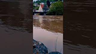 Hochwasser in Künzelsau Süddeutschland 1062024 [upl. by Hannahoj704]