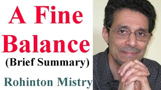 A Fine Balance  by Rohinton Mistry  Brief Summary [upl. by Elocn]