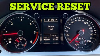 VW Passat CC Service Reset Procedure DIY [upl. by Aihseket639]