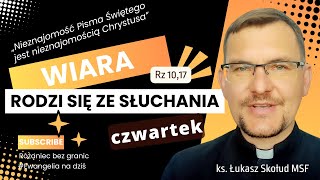 EWANGELIA NA DZIŚ  190924czw  Łk 7 3650  ks Łukasz Skołud MSF wiararodzisięzesłuchania [upl. by Trembly904]