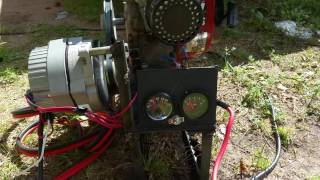 Home made 12 volt generator under load [upl. by Myna]