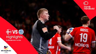 MATCH HIGHLIGHTS  Denmark vs Greece  EHF EURO 2024 [upl. by Teador]