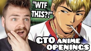 First Time Reacting to quotGTO the Animation Openings amp Endings 12quot  New Anime Fan [upl. by Aicsile]