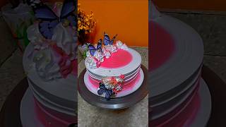 Butterflies Cake Design for Girls shorts youtube ytshorts [upl. by Priscilla]